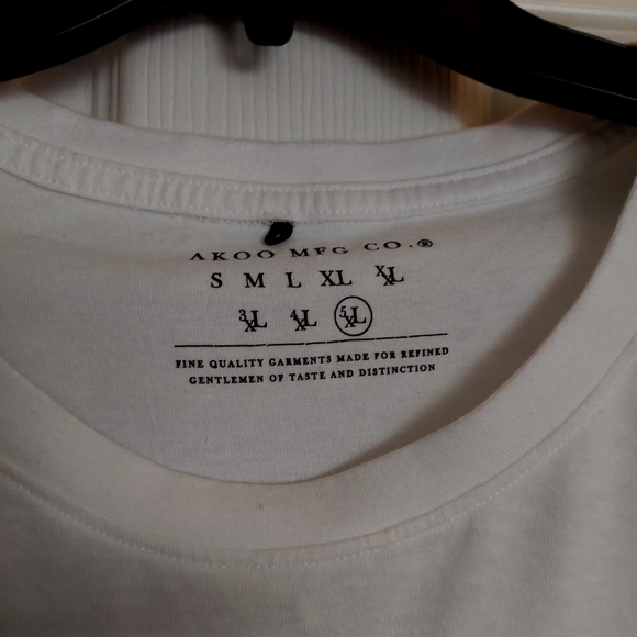 BIG MEN AKOO TSHIRTS, sz 5XL, $20 GLENN HEIGHTS TX PPU OR SHIPPING - Picture 2 of 2